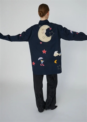 Bead embellished skjorte Navy Stella Nova 